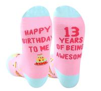 Dekzked Girls 13th Birthday Gift Ideas, Funny Presents Sock for 13 Year Old Girls Christmas Stocking Fillers Official Teenager Birthday Gifts for Daughter Niece Granddaughter