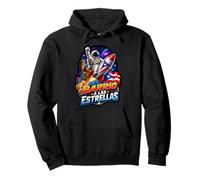 Del Barrio a Las Estrellas Puerto Rican Astronaut Rocket Pullover Hoodie