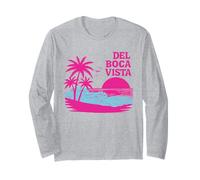 Del Boca Vista Retro Sunset Florida Vintage Long Sleeve T-Shirt