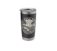 Del Boca Vista Retro Sunset Florida Vintage Stainless Steel Insulated Tumbler
