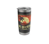Del Boca Vista Retro Sunset Florida Vintage Stainless Steel Insulated Tumbler