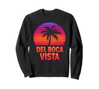 Del Boca Vista Retro Sunset Florida Vintage Sweatshirt