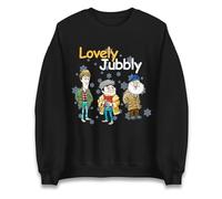 Del Boy Rodney Uncle Albert Lovely Jubbly Christmas Jumper, Xmas Festive Sweatshirt, Xmas Gift Top Black