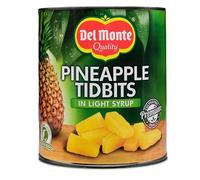 Del Monte Pineapple Tidbits in Syrup, 3 kg, Pizza Cut