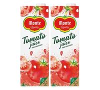 Del Monte Tomato Juice 1L x 2 - 100% Tomato Juice from Concentrate - Rich in Vitamin C - Refreshing & Flavourful Drink with Welari Thank You Card | (2 Pack)