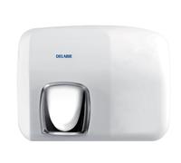 Delabie Hand dryer automatically activated by optical cell Stainless steel white enamelled