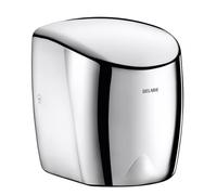 Delabie HIGHFLOW forced-air hand dryer bright polished stainless steel