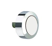 Delabie Round mirror glass tab for mirror Chrome 13 mm 578