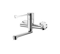 Delabie Securitherm Wall Mount Thermostatic Basin Mixer / Lever Handle 2446LEP