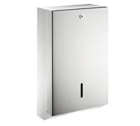 Delabie Wall-mounted paper towel dispenser Stainless steel White powder-coated