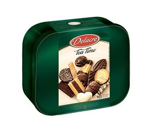 Delacre Tea Time 1000 Grams Tin Pack of 1 x 1 Kg