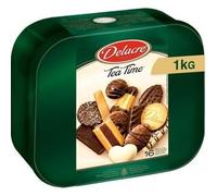 Delacre Tea Time Assorted Biscuits Tin, 1 kg