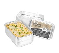 Delahunt Catering Supplies 20 Pack - Disposable Aluminium Foil Baking Trays, Mini Tray Bakes, Small Containers for Baking, Roasting, Freezing, Storage, Cooking, Brownies 19cm x 12.6cm x 2.6cm