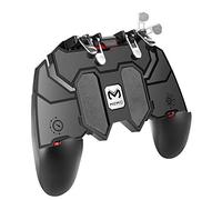 DELAM Mobile Game Controller with L1R1 L2R2 Triggers, PUBG Mobile Controller 6 Fingers Operation, Joystick Remote Grip Shooting Aim Keys for 4.7-6.5" iPhone Android iOS Cellphone Gamepad Accessories