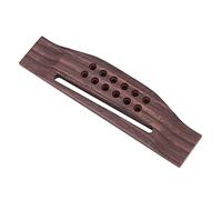 Delaman 12-String Rosewood Acoustic Guitar Bridge Saddle, Wood Guitar Bridge for 12 String Guitars, Rosewood Construction, Standard Size