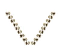 Delaman 18Pcs Brass Golden String Ferrules, Electric Guitar Replacement Accories, String Knob for Electric Guitar Strings, Brass, Ideal for Musicians