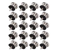 Delaman 20Pcs Guitar Strap Button End Peg Metal Instrument Accory Set Kit for Bass Ukulele, Guitar Strap Button, End Button, Strap Peg
