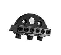 Delaman 4 String Fixed Hard-Tail Tailpiece Bridge Set for Electric Ukulele, Zinc Alloy, Silver, Guitar Parts & Accories, Ideal for DIY Guitar Projects