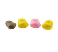 Delaman 4Pcs Guitar Finger Guard, Silicone Anti-Slip Fingertip Protector Cover for Stringed Instruments, Guitar Finger Protection Cap, Lightweight, Flexible