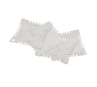 Delaman 4Pcs Guitar Notched Radius Gauge Set, Stainl Steel Fingerboard Ruler and Fretboard Measuring Tool for Luthiers, Precision Measurement Tools