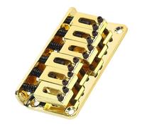 Delaman 6 String Guitar Bridge Replacement, Zinc Alloy Electric Guitar Saddle Bridge Accory, Black, Compatible with Electric Guitars, Design