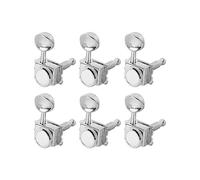 Delaman 6PCS Guitar Tuner Pegs, Right Semi Closed String Tuning Pegs Keys, Machine Heads Guitar Accories with Nut and Screw, Locking Guitar Tuning Pegs