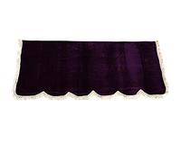 Delaman 88 Key Piano Half Covered Anti Dust Cover, Flannelette Piano Cover with Fine Frill Edge, Purple, Suitable for Standard Pianos