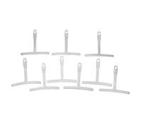 Delaman 9Pcs Guitar Radius Gauge, Stainl Steel T Shape Ruler for Fingerboard Measurement, Understring Radius Gauge, Guitar Luthier Tool, Musical Instrument Accories, Silver