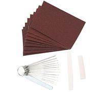 Delaman Acoustic Guitar Files Set, Bridge Saddle Nut Sand Paper for Bass Ukulele Slot Polish, Guitar Nut Files Set, Guitar Parts, Musical Instrument Accories