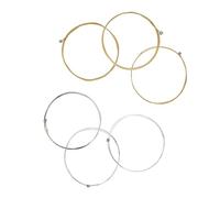 Delaman Acoustic Guitar Metal Strings, Replacement Part Accory for Acoustic Folk Guitar, Copper Strings, Set of 6, Standard Gauge, Quality