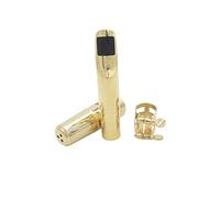Delaman Alto Saxophone Moutiece, Metal with Moutiece Pads, Sax Parts for Musical Instruments, Music Tool, Standard Size, Suitable for Alto Saxophones