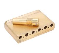 Delaman Brass Tremolo Block with Shake Base 6m for Fender/SQ/CV Guitar Bridge Accories, Guitar Tremolo Block, Musical Instrument Accories