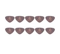 Delaman Celluloid Picks 10Pcs Guitar Picks, Celluloid Music Instrument Accories, 0.71mm Thickn, Musical Note Pattern, Suitable for Acoustic, Classical, Electric Bass, Wood Color