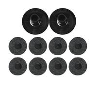 Delaman Drum Cymbal Felt Pad 8Pcs Cymbal Felt Pads Set, Non-Slip Drum Felt Washer Replacement with 2Pcs Sleeves, Drum Accories for Cymbals and Drums