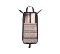 Delaman Drum Stick Bag Set, Drumsticks Mallet Case with 2 Pairs Anti-Slip Drum Sticks, Oxford Fabric, Portable Drum Stick Holder with Hanging Hooks, Percussion Accories