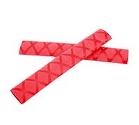 Delaman Drum Stick Grip Drumstick Grip Cover, 1 Pair Non-Slip Polyethylene Mallet Grip, Red Drum Stick Accory for Enhanced Performance
