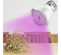 Delaman E14 grow bulb led plant growth lamp, Grow Lamp Bulb Full Spectrum E27/E14/GU10 85-265V 18W 18 LED Grow Light Flower Plant Hydroponic Growth Bulb (Design : E14)