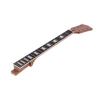 Delaman Electric Guitar Neck 65.5cm, Mahogany 22 Frets Replacement Parts, Rosewood Fingerboard, Compatible with Standard Electric Guitars