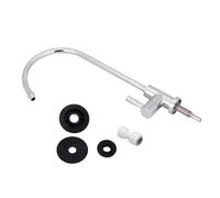 Delaman Faucet Tap The Edges are Not Sharp Not Easy to Rust Thread Standard Size, 1/4'' Zinc Alloy Kitchen Faucet Tap Chrome Reverse Osmosis Ro Drinking Water Filter for Kitchen