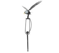 Delaman Flying Eagle Garden Stake, Bird Statue Garden Art Sculptures Metal Eagle Figurine with Flapping Wings Simulation Bird Ornament for Outdoor Garden Lawn Yard