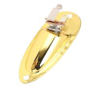 Delaman Guitar Input Jack Boat Style 6.35mm Metal Electric Guitar Input Output Socket with 2 String Fixators GT49 Gold, Compatible with Electric Guitars