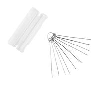 Delaman Guitar Nut Slotting File Kit, Metal Clear Pattern, 10 Rods Portable Guitar Nut Slot Polish Maintenance Tool, Guitar Accories, Profional Use