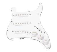 Delaman Guitar Parts DIY Electric Guitar Kit, Prewired Loaded Pickguard Bridge System, Upgrade Repair Parts, Includes Neck Plate and Pickup Components
