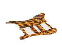 Delaman Guitar Pickguard PVC Anti-Scratch Guard Plate Sheet for ST Guardplate, Yellow and Black Watermark GQD11, Musical Instrument Accory, Bass and Acoustic Guitar Use