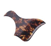 Delaman Left Handed Guitar Pickguard, PVC Material Self-Adhesive Scratch Guard Plate for Acoustic Guitars, Guitar Guard Scratch Plate, 25 x 15 cm, Black