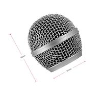 Delaman microphoneaccories Plastic Condenser Microphone Shock Mount Holder, Anti-Vibration with Pop Filter for Online Broadcasting, Compatible with Shure SM58 Series, Black