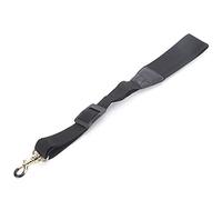 Delaman Musical Instrument Strap, Single Shoulder Design, Metal Hook, Artificial Leather and Cotton, For Student, Adult, Child, Black, Saxophone Sling, Neck Strap