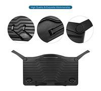 Delaman musicbookholder Mini Desktop Music Stand, Portable Cookbook and Tablet Holder, Lightweight ABS Material, Black, Ideal for Reading and Document Display