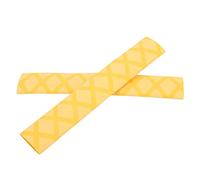 Delaman Non Slip Mallet Grip Drumstick Grip Mallet Cover, Non-Slip Polyethylene Drum Stick Cover, Yellow, 1 Pair, Accory for Drummers