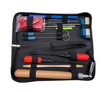 Delaman Piano Tuning Tools Profional Piano Tuning Kit, 16 Pcs Piano Tuner Tool Set with Tuning Wrench, Lever, Felt, and Piano Repair Accories, Includes Carrying Bag